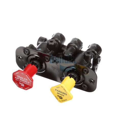 Bendix 800521 - MV3 Dash Manifold Valve, Heavy-Duty Air Brake System, 1/4" NPT Ports, Trailer & Tractor Trip Control, New