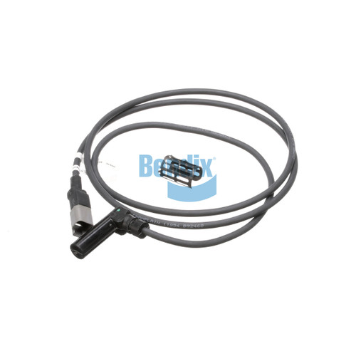 Bendix 800715 - ABS Wheel Speed Sensor, 90 deg Deutsch DT Series Connector, 1524mm Harness, -40 degF to 320 degF Operating Temp, Convoluted Tubing & Clamp Included