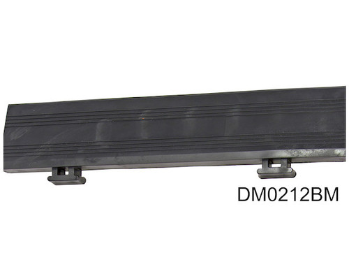 Buyers DM0212BM - Anti-Fatigue Dry-Mat Tile, 2" x 12", Black Polymer Flooring for Comfortable Work Environments