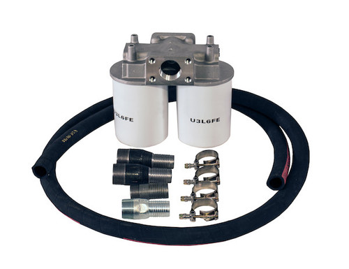 Buyers U3LWF4 - 3 Line Filtration Kit with 25 Micron Side-by-Side Filters for Dump Trucks