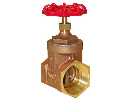 Buyers HGV200 - 2" Brass Gate Valve, 200 PSI, Full Flow Hydraulic Valve for Trucks