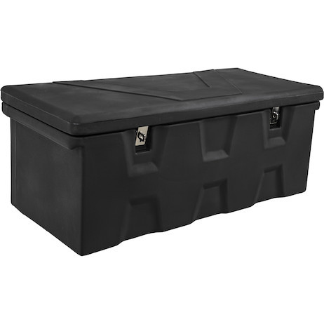 Buyers 1712255 - Black Poly All-Purpose Chest: 51" Wide, Durable Polyethylene Storage Box with Hasp Latch