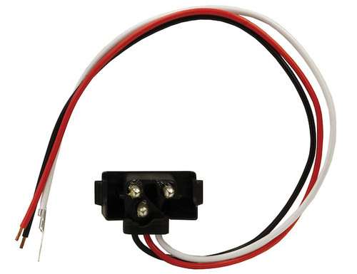 Buyers 5620350 - 3-Pin DOT Light Pigtail Wire with Right Angle Male PL-3 Plug and Stripped Power Leads for Truck Lighting