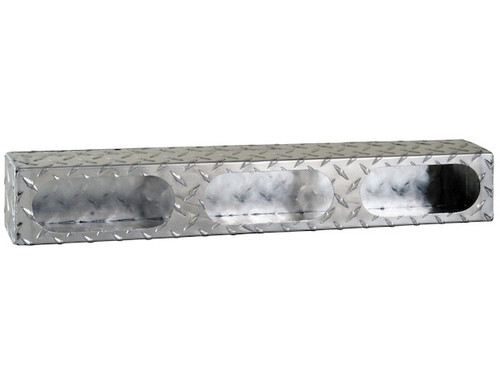 Buyers LB3253ALDT - Triple Oval Light Box for 6" Oval DOT Lights, Aluminum, Bolt-On/Weld-On, 25"L x 3"H x 3"D