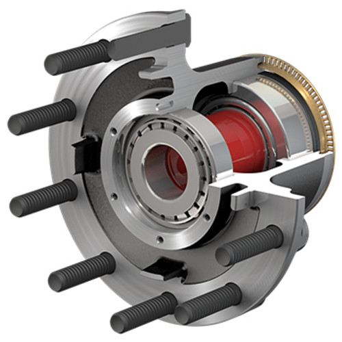 ConMet 10082215 - PreSet Premium Front Hub Assembly, 11500 PG Rating, HP10 Mounting, Drum Brake, Iron, for Various Trucks