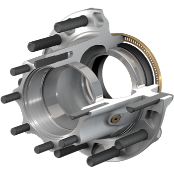 ConMet 10085534 - Aluminum Conventional R Drive Hub Assembly with BSN-RH Mounting System, 11500 lbs Capacity