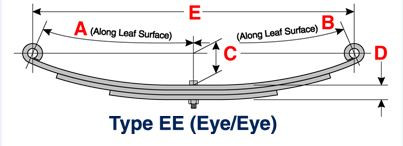 Dayton US-1020 - Utility Trailer Leaf Spring