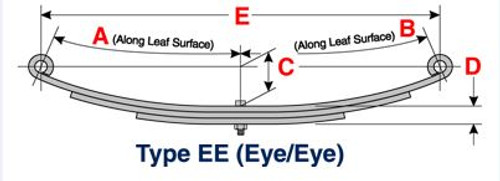 Dayton US-1054 - Utility Trailer Leaf Spring