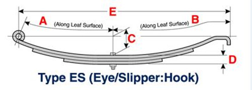 US3073 UTILITY TRAILER LEAF SPRING