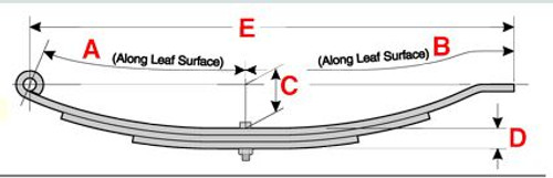 Dayton US-3097 - Utility Trailer Leaf Spring