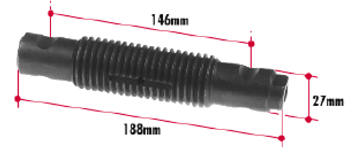 B1490-59 KENWORTH SPRING PIN THREADED