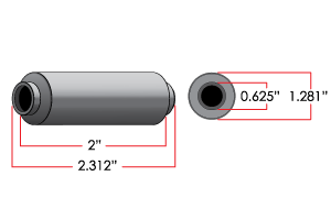 Flagg RB1 - Rubber Encased Bushing - Durable & Reliable Suspension Component