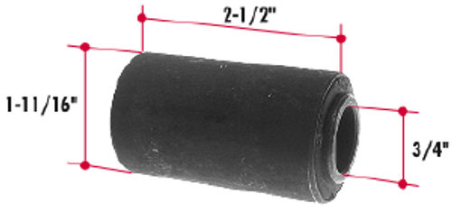 RB100 RUBBER SPRING PIN BUSHING