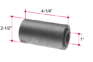 Flagg RB269 - Rubber Encased Bushing 3533233C91 for Mack