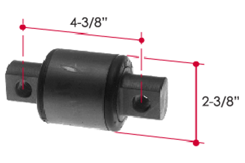 Flagg RB291 - Rubber Encased Straddle Bushing for Kenworth