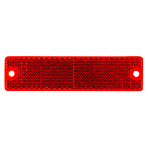 Grote 40132-5 - Reflector Red Mini Stick-On Rectangular, Firm Stick Backing