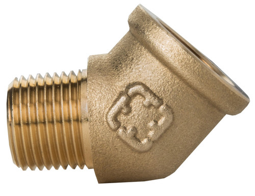 Tectran 124-D - 1/2" Tube 45-deg Street Elbow Pipe Fitting