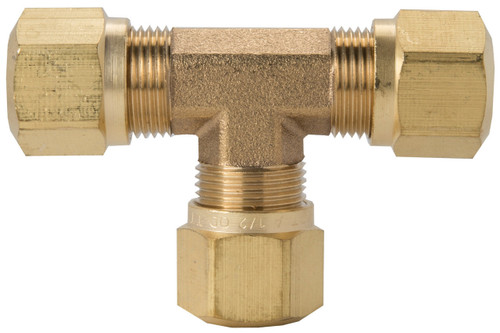 Tectran 1364-6 - 3/8" Tube Union Tee DOT Air Brake Fitting