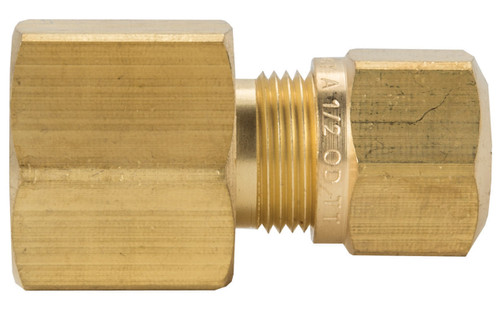 Tectran 1366-6C - 3/8" Female Air Brake Fitting, Nylon Tubing Connector