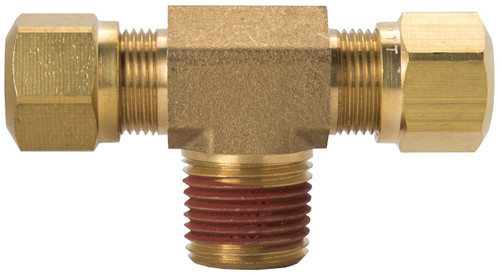 Tectran 1372-4B - 1/4" NPT Male Branch Tee Fitting for Air Brakes