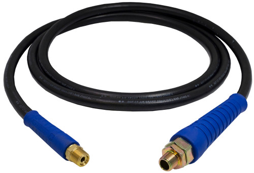 Tectran 16915B - 15ft Blue Heavy-Duty Air Line Hose Assembly with FLEXGrip-HD
