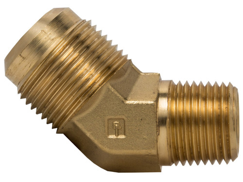 Tectran 54-4B - 1/4" Tube 45-deg Male Elbow Fitting, 1/4" NPT Thread