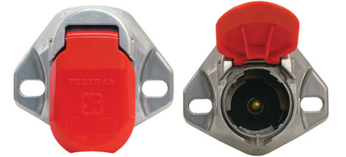 670-12 1 WAY SOCKET WITH RED LID