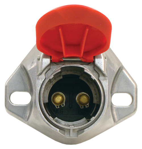 670-22 DUAL-POLE SOCKET WITH RED LID