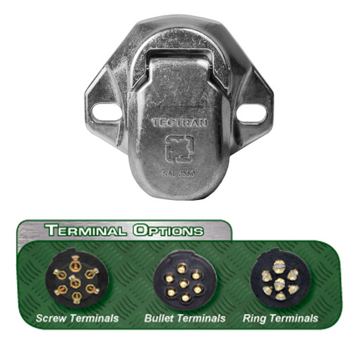 670-72 7-WAY SAE SOCKET-SPLIT PIN