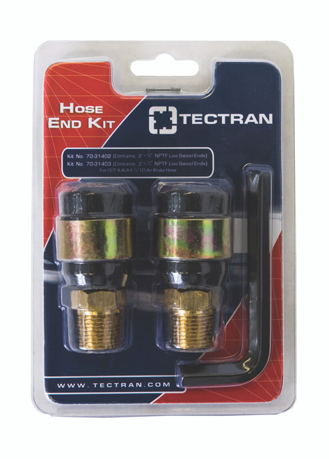 Tectran 70-31402 - 3/8" NPT Field Installable Hose End Kit