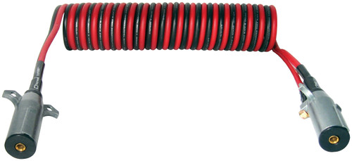 Tectran 7CTR222MW - 12ft 2-Plug Heavy-Duty Ground Cable for Tailgates & Batteries