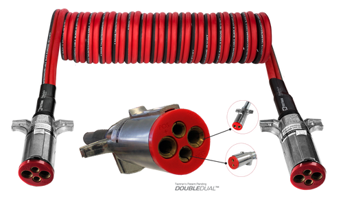 Tectran 7DDB222MW - 12ft DOUBLEDUAL Plug Power Coil, 110 Amp, Heavy-Duty