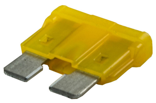 Tectran 88-0027 - ATO ATC Fast Acting Blade Fuse, 20A, Yellow, SAE J1284