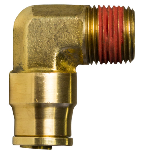 Tectran PL1315-4A - 1/4" Tube to 1/8" NPT Male Elbow Push-to-Connect Fitting