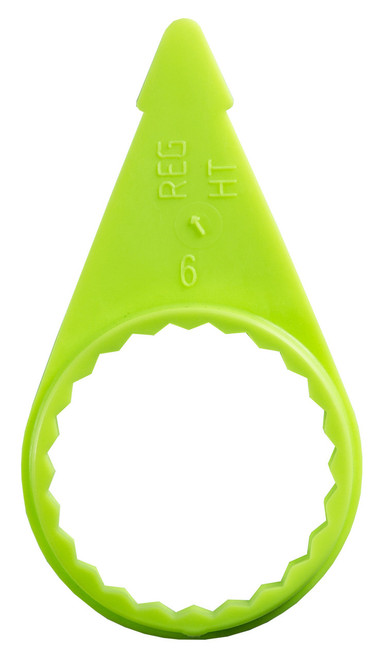Tectran WCH04 - Neon Yellow 7/8" (22mm) Wheel Check Bag (20pcs)