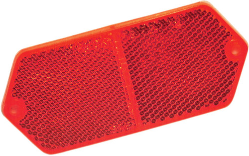 98001R OVAL, RED, REFLECTOR, 2 SCREW OR ADHESIVE MOUNT