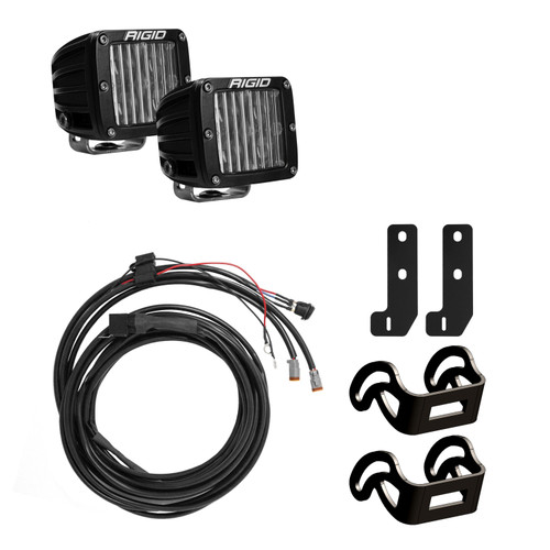 Truck-Lite 84761 - Kenworth T680 D-Series LED Fog Light Kit, Four Diodes, Clear Lens, Deutsch Connector