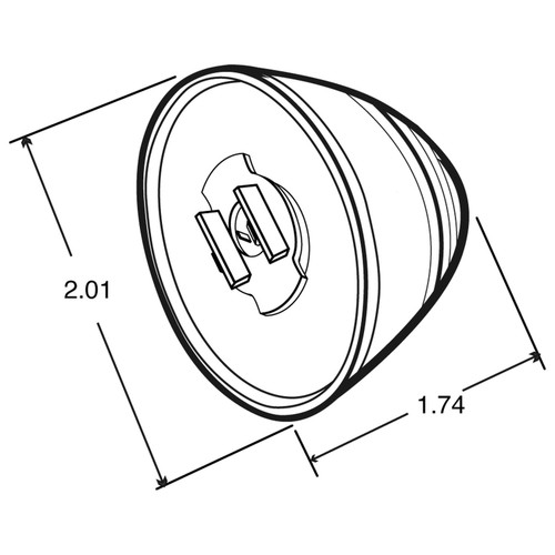 Truck-Lite 30276R - 30 Series LED Red Beehive 2 Diode Marker Clearance Light, P2, Fit 'N Forget, 12V