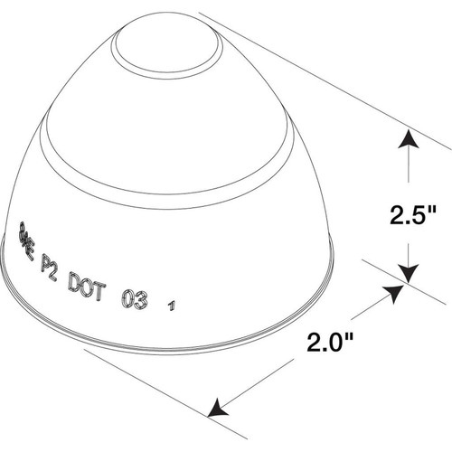 3075A SIGNAL-STAT, LED, YELLOW BEEHIVE, 10 DIODE, MARKER CLEARANCE LIGHT, P2, PL-10, 12V