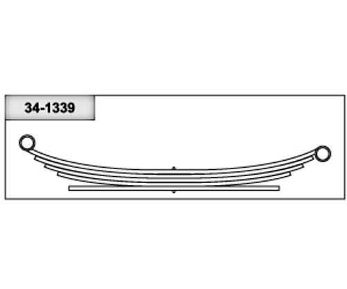 34-1339 DODGE TRUCK REAR LEAF SPRING