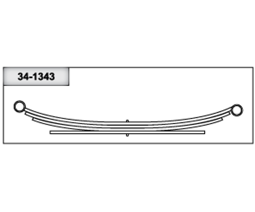 34-1343 DODGE REAR LEAF SPRING