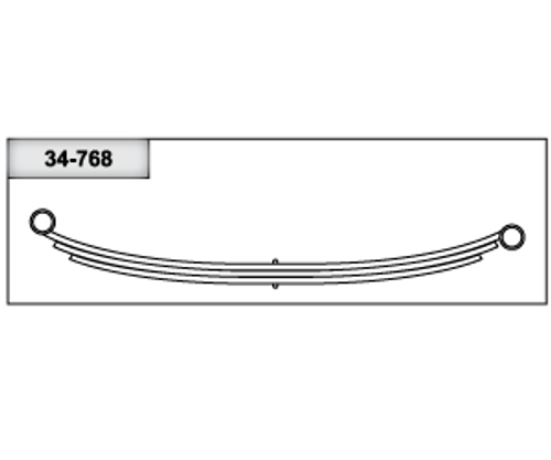 34-768 LEAF SPRING ASSEMBLY