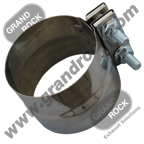 WFC-4SS 4" PREFORMED CLAMP, W/LAP JOINT; 304SS