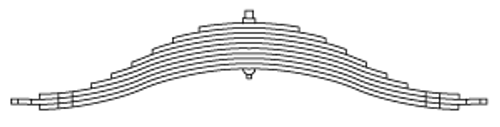 62-1287 MACK CAMEL BACK LEAF SPRING