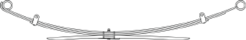 90-173 TOYOTA REAR LEAF SPRING