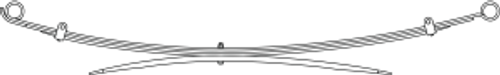 90-221 TOYOTA REAR LEAF SPRING