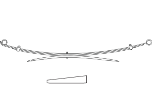 90-365 TOYOTA TUNDRA REARLEAFSPRING