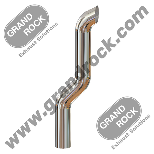 FEC-5KC STACK DUMP,5"3-BEND OD/MITER CHR