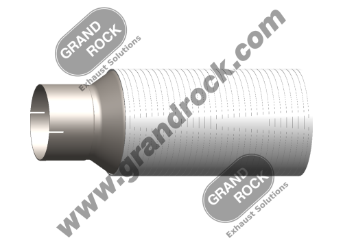 Grand Rock PBF-718 - 7" X 18" Straight Pipe ID/Reduces to 5" ID Stainless Steel