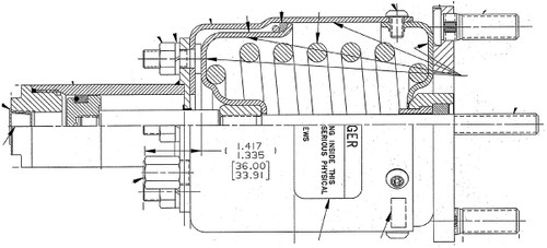 N36000 MAXI BRAKE CHAMBER ACTUATOR